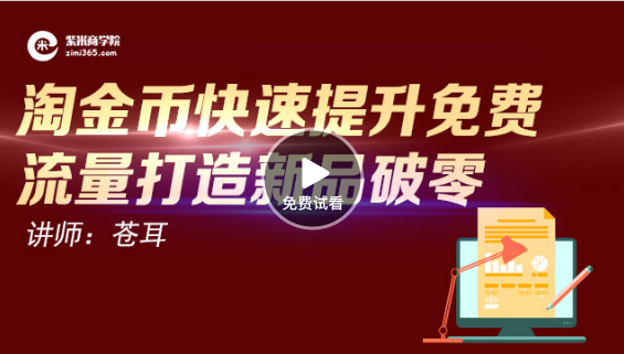 淘金幣快速提升免費(fèi)流量打造新品破零-高清視頻