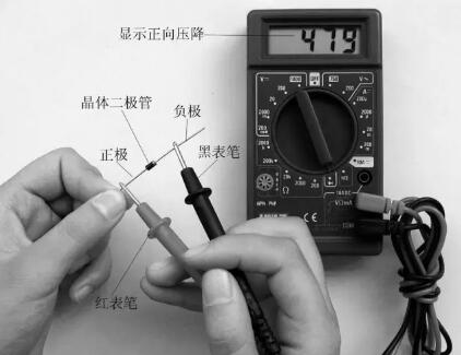 數字萬用表測場效應管