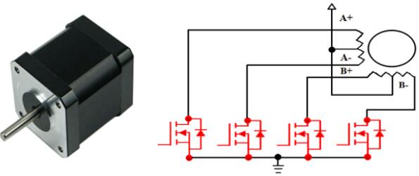 步進(jìn)馬達(dá)驅(qū)動(dòng)MOS管