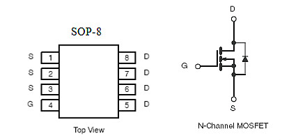 剃毛器專用MOS管,KIA4603A，7A/30V