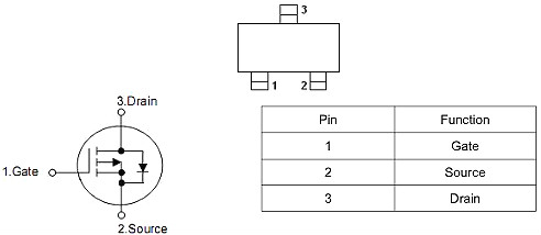 PMOS管-3.5A-20V KIA2305