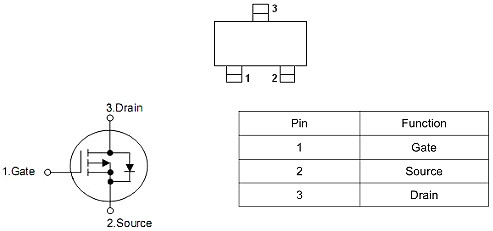 MOS管 -4.0A/-16V KIA3415 P溝道 規(guī)格書下載 原廠供貨-KIA MOS管