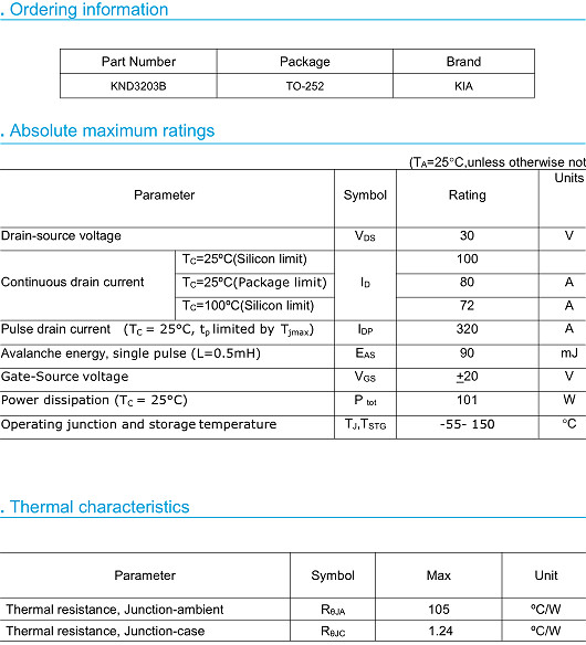 svt035r5nd參數代換,100A 30V,KNX3203B