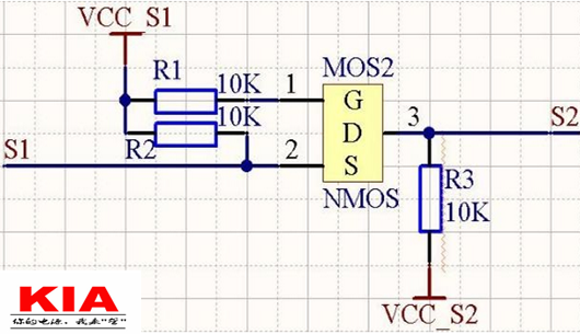 解析一種簡(jiǎn)單實(shí)用的雙向電平轉(zhuǎn)換電路3.3V-5V工作狀態(tài)-KIA MOS管