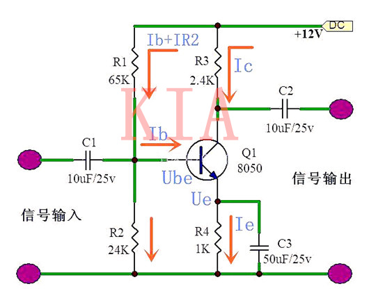 三極管放大電路干貨：偏置電路如何計算確定？-KIA MOS管