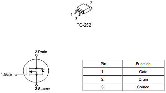 ?NCE4060K替代KND3504A MOS管40V70A參數 252封裝 原廠-KIA MOS管