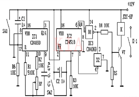 幾種延時(shí)電路原理詳細(xì)解析-KIA MOS管