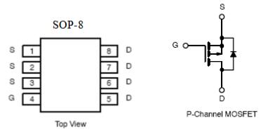 P溝道 MOS管KIA7P03A -7.5A-30V