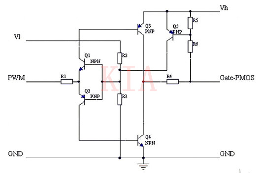 自舉升壓結(jié)構(gòu)設(shè)計雙電壓MOSFET驅(qū)動電路-KIA MOS管