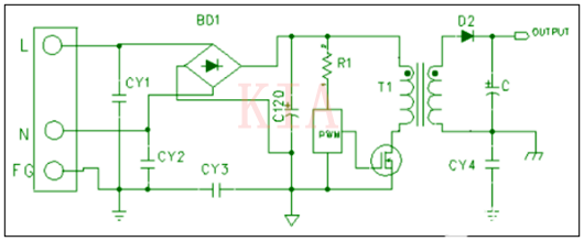 如何計算開關(guān)電源Y電容？詳解-KIA MOS管