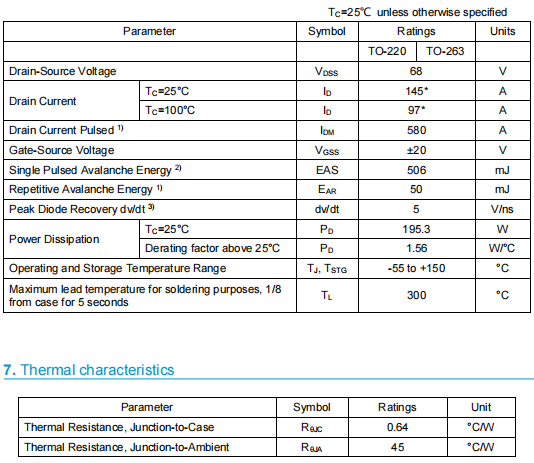 KNX2906B 60V130A HY3306參數代換