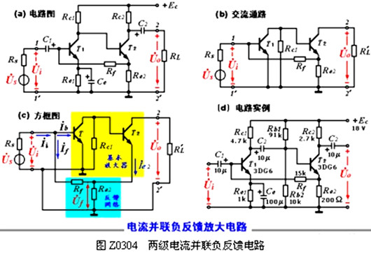 電流并聯(lián) 負(fù)反饋 電路