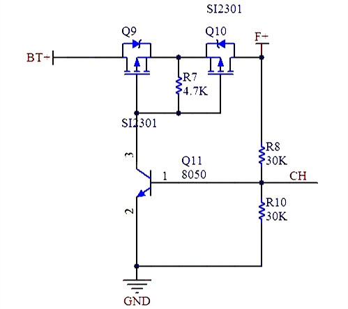 【實用電路】分離器件鋰電池充電電路-KIA MOS管?