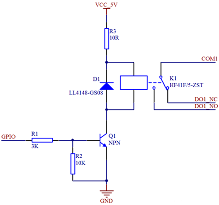 【電路設計】三極管控制繼電器電路圖-KIA MOS管