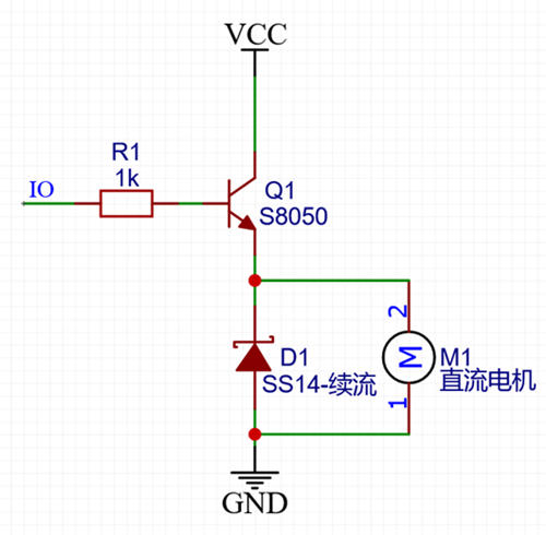 單片機IO引腳直接驅動直流電機-KIA MOS管