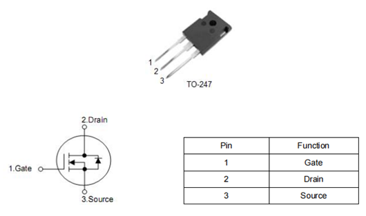 電源應用優質MOS管KNX62150A替代STW21N150-KIA MOS管