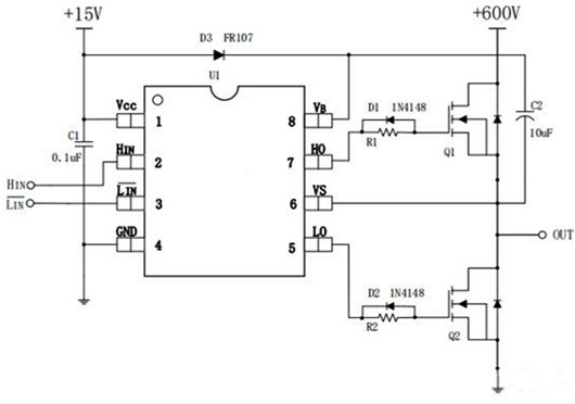 無刷電機 MOS管 電路