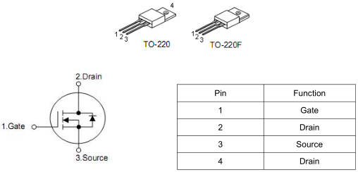 電源優質MOS管KNX4760A 8A 600V TO-220參數資料-KIA MOS管