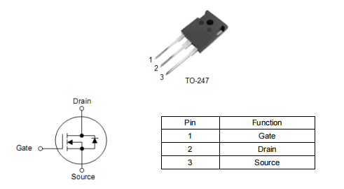 1000V 10A 61100A場效應管