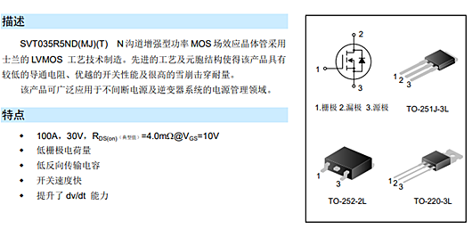 svt035r5nd參數代換,100A 30V,KNX3203B