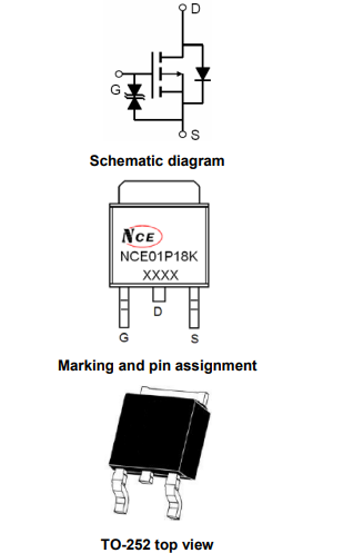 nce01p18k參數及代換,nce01p18k引腳圖,KIA23P10A-KIA MOS管