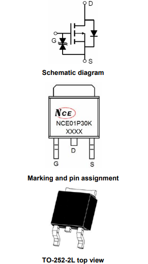 NCE01P30K參數及代換,NCE01P30K引腳資料PDF-KIA MOS管