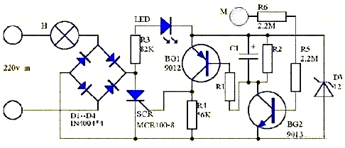 延時(shí)電路圖,555延時(shí)電路