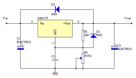 lm317可調電源電路