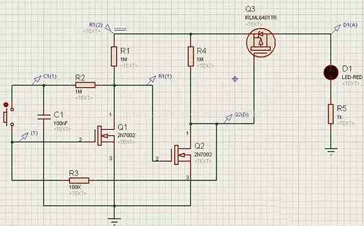 單鍵開關(guān)機電路