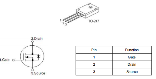 ?礦機電源mos,KCX3560A參數,76A 600V,TO-247-KIA MOS管