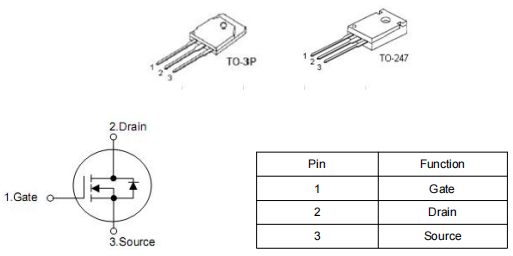 9n90c場(chǎng)效應(yīng)管參數(shù),9n90c代換,9n90參數(shù)引腳圖-KIA MOS管