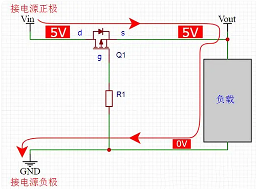 mos管防反接電路