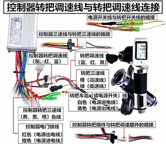 電動車控制器線路圖,接線圖