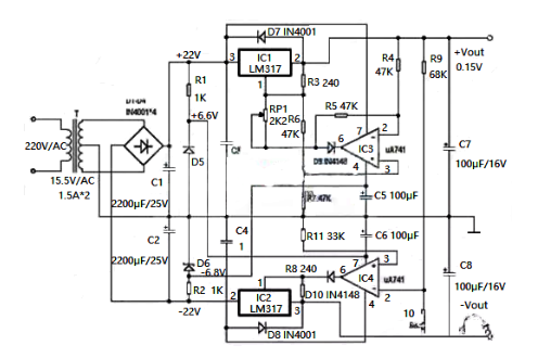 可調穩壓電路