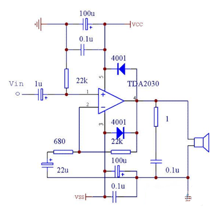 TDA2030功放電路