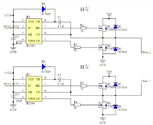 pwm驅動h橋工作原理,電路圖-KIA MOS管