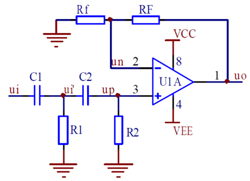 高通濾波器電路