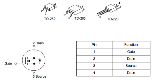 電源mos840參數(shù),500v8a場(chǎng)效應(yīng)管,KIA840SD資料規(guī)格書(shū)-KIA MOS管