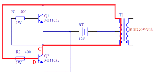 12v轉220v逆變器電路