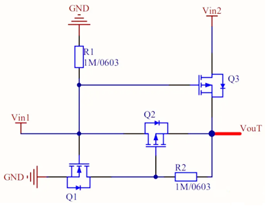 電源自動切換,電路