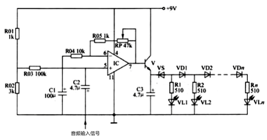 led電平指示電路的制作,電路圖分享-KIA MOS管